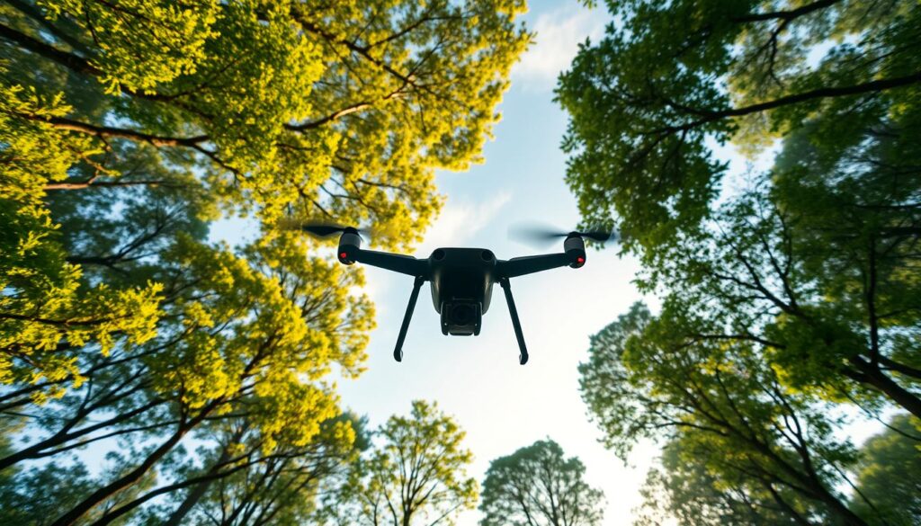 pemantauan hutan menggunakan drone