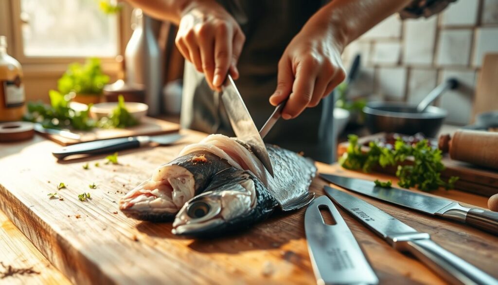Teknik Mencincang Ikan